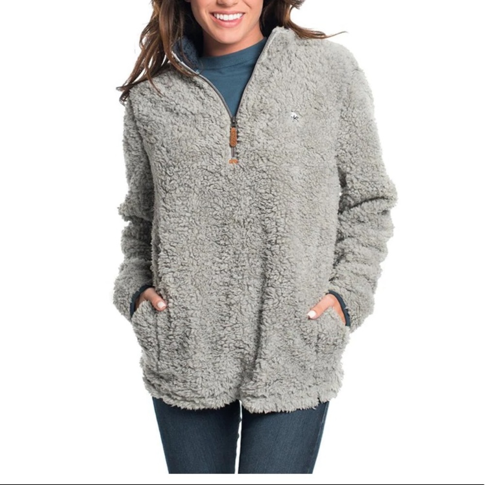 ☁️ The Southern Shirt Co Sherpa Pullover with Pockets